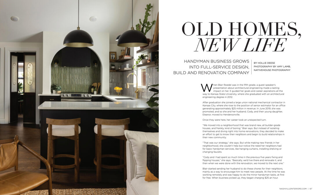 Our Feature in Nashville Interiors Magazine